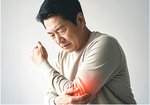 만성의 극심한 팔꿈치 통증이 있는 경우